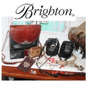 BRIGHTON Lot Some New Bag Purse Organizer Pouch Card Holder Bracelet Earrings ++
